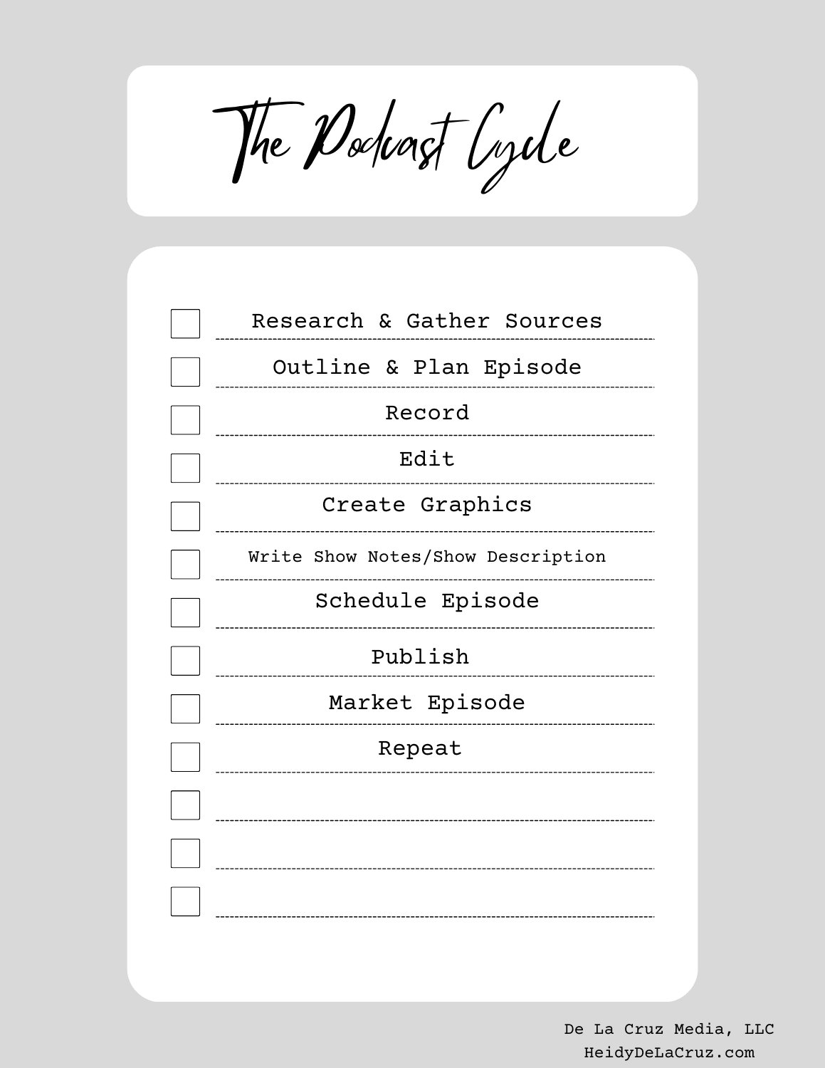 What Is the Podcast Cycle?