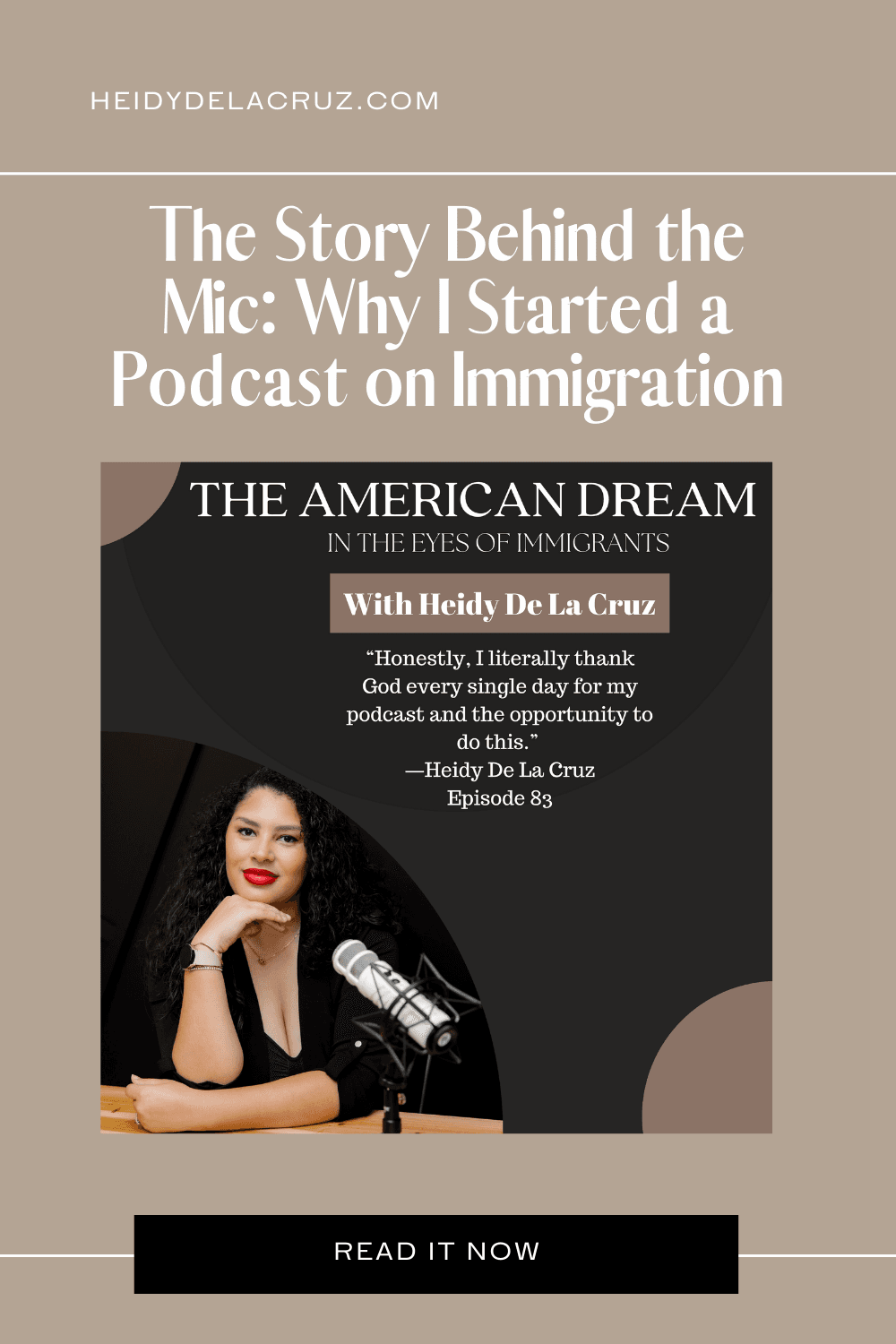 The Story Behind the Mic: Why I Started a Podcast on Immigration