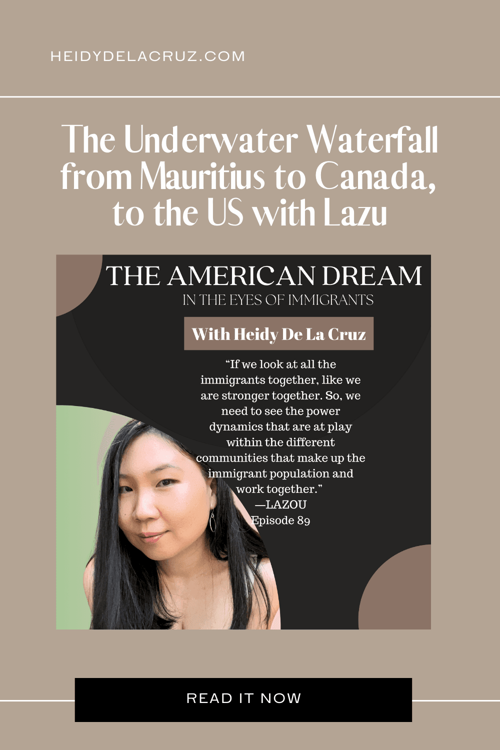 From Mauritius to Canada, to the US with Lazou