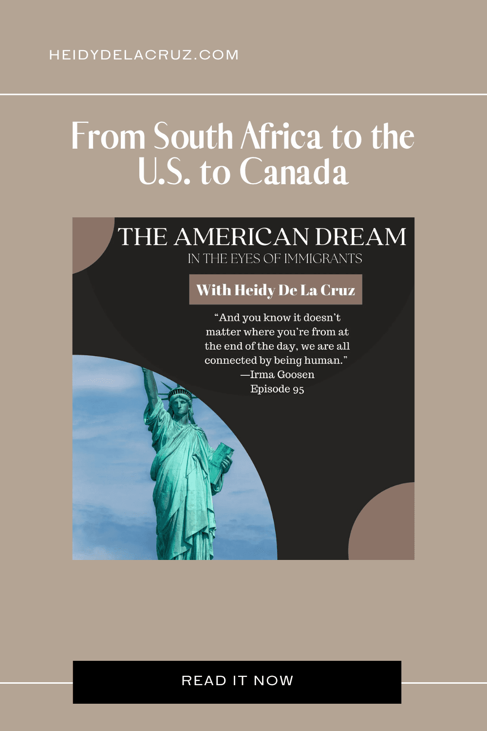 From South Africa to the U.S. to Canada